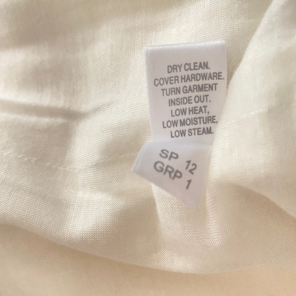 St. John Double Breasted Jacket Coat Cream Gray Size 2 wz tag - Picture 13 of 15